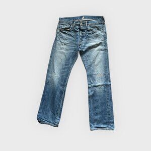 Double RL Slim Fit Straight Fit Selvedge Jean